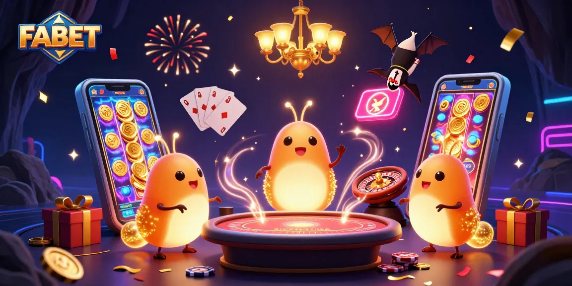 Light up your FABET gameplay experience with an exciting casino scene illuminated by glowworms.