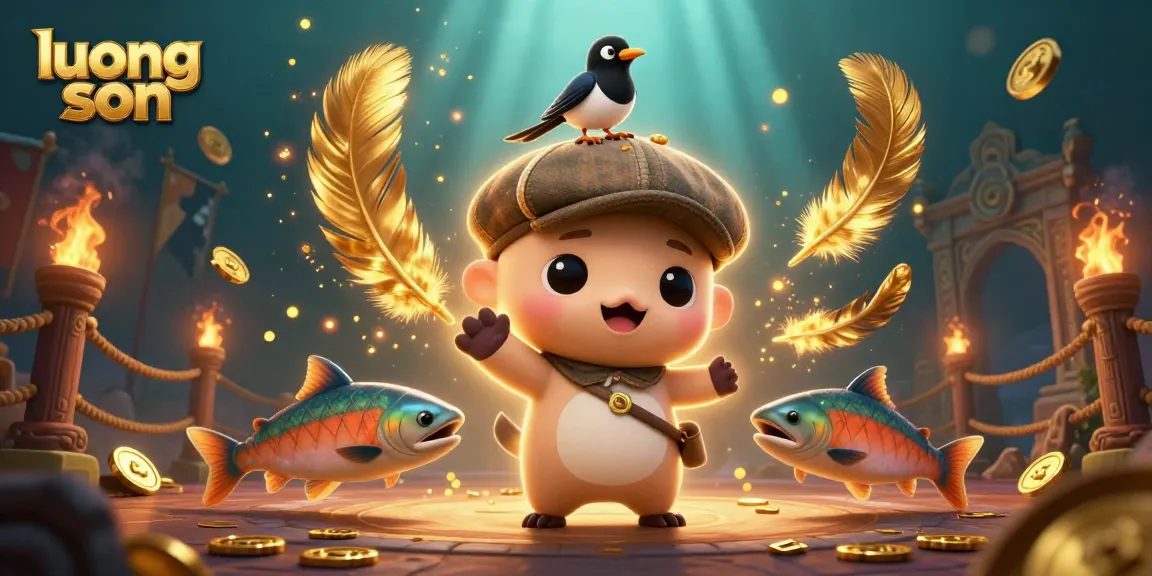 Bet on exciting games with luong son, featuring playful characters and vibrant casino elements.