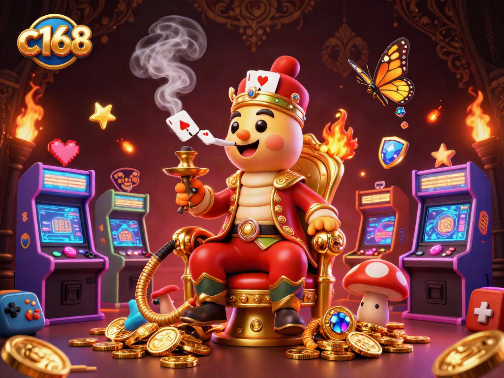 Engage in thrilling c168 casino adventures with vibrant 3D characters and game elements.