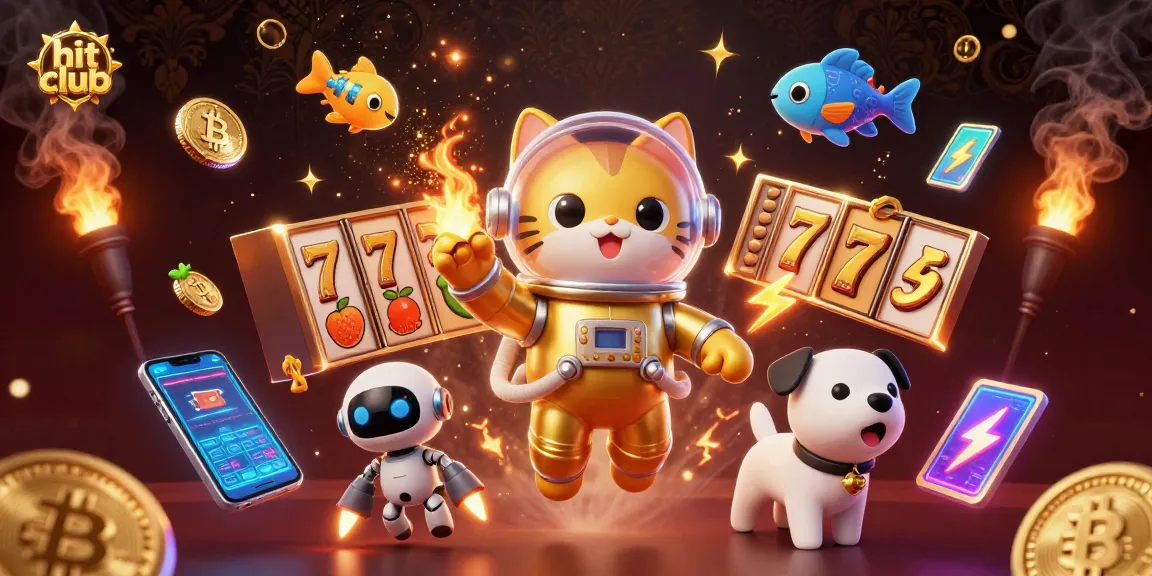 Join the hit club as a 3D cartoon astronaut cat spins the jackpot with crypto rewards!