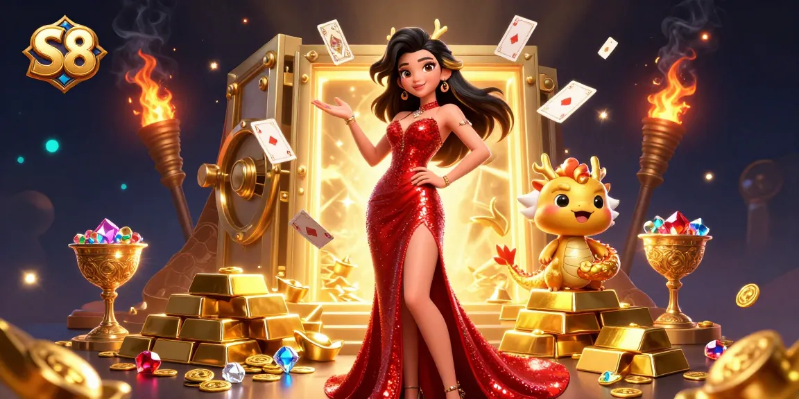 S8 offers thrilling casino experiences with a stunning character inviting players to win jackpots.