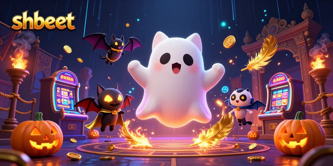 Catch the excitement at shbeet with ghostly characters in a dazzling casino atmosphere.