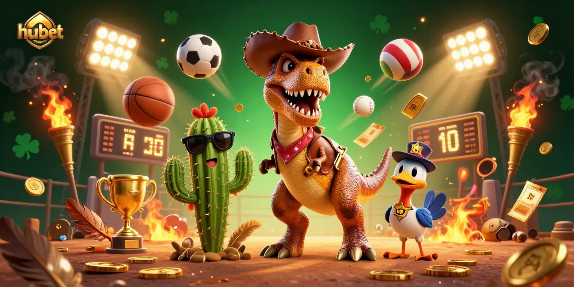 Engage with hubet's thrilling cockfighting adventures in a captivating 3D scene.
