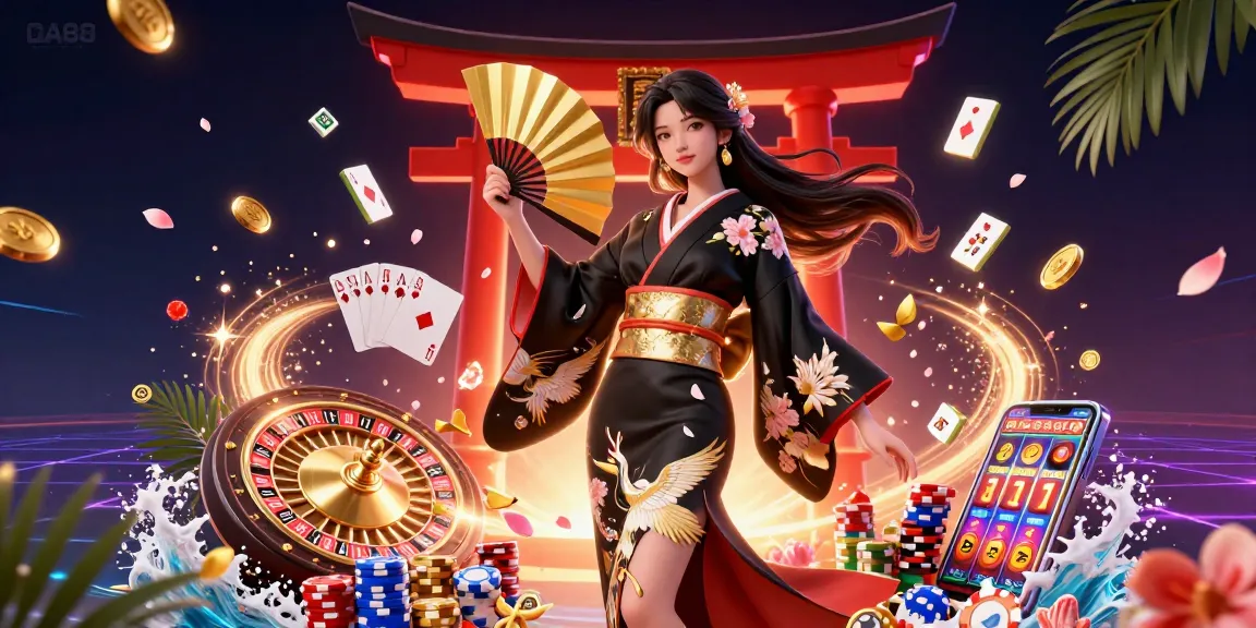 Experience DA88 with this vibrant 3D casino illustration showcasing dynamic gameplay elements and stunning visuals.