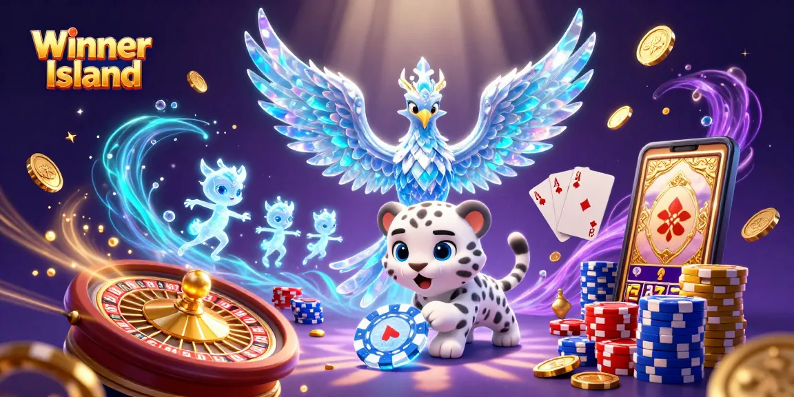 Experience the thrill at Winner Island Casino with vibrant symbols and magical characters.