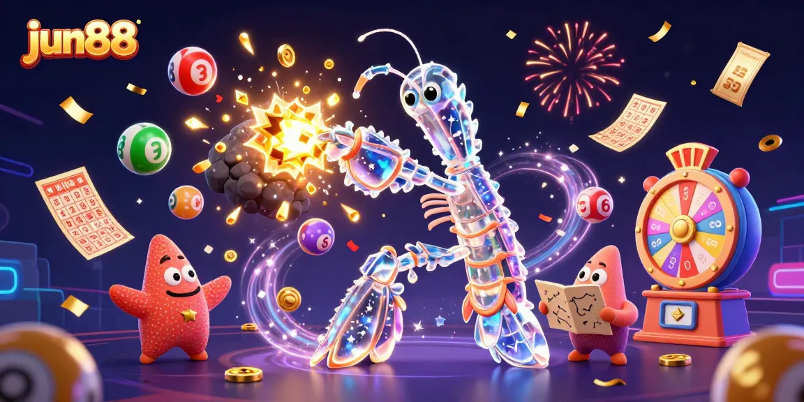 Experience thrilling gaming with jun88 through vibrant illustrations of excitement and fortune.