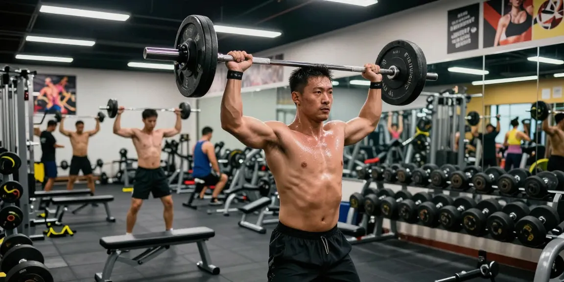 Prime Pharma Steroiden showcased in a dynamic gym scene with bodybuilder lifting weights and engaging in fitness.