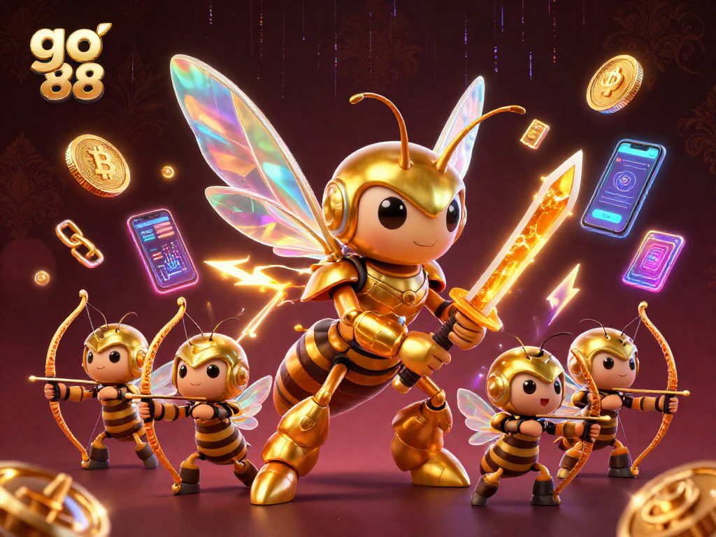 Engage in thrilling gameplay at go 88 while enjoying a vibrant 3D casino scene with dazzling characters.