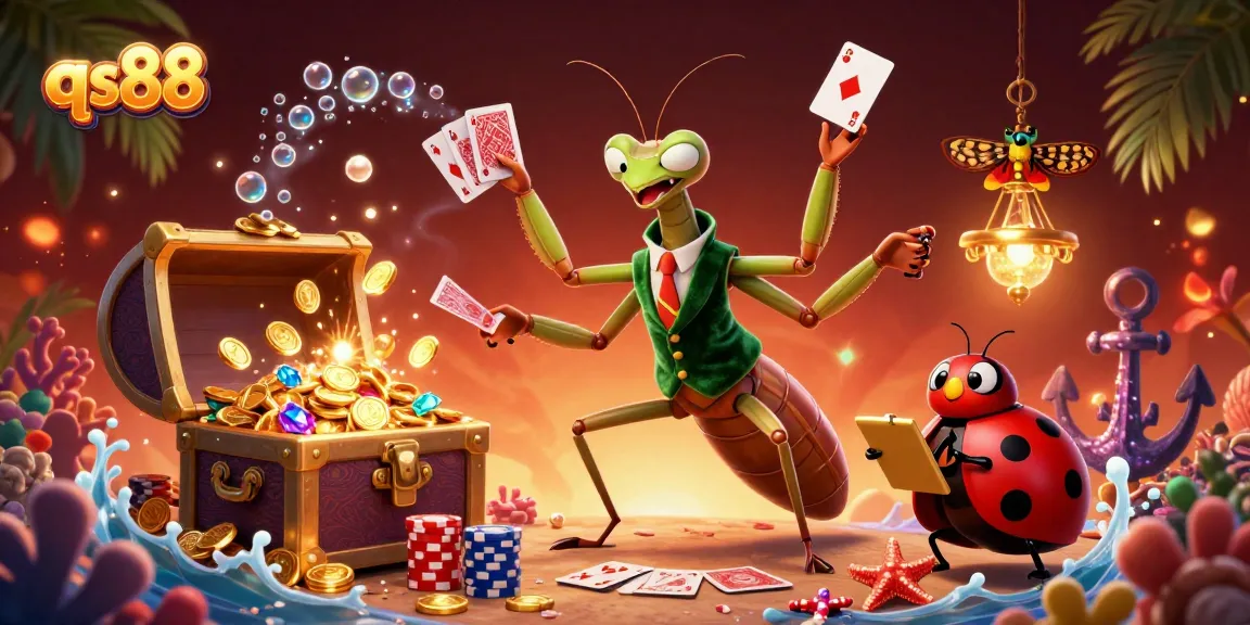 Experience the excitement of qs88 as characters engage in thrilling gambling activities amidst rich visuals and vibrant details.