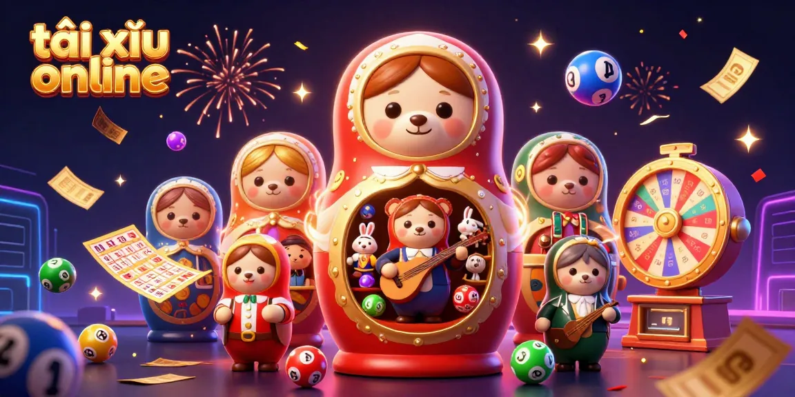 Engage in the excitement of tài xỉu online with colorful elements, vibrant players, and elaborate casino-themed visuals.