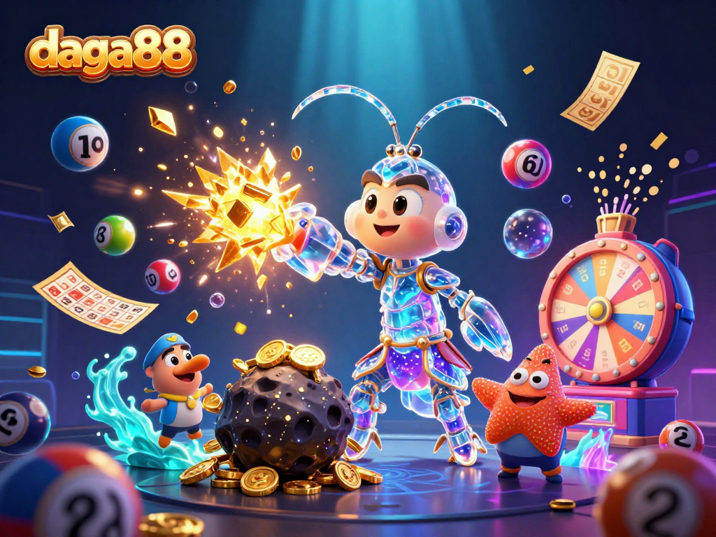 Experience exhilarating action at daga88 while the shrimp hero punches through asteroids, unleashing gold and prizes.