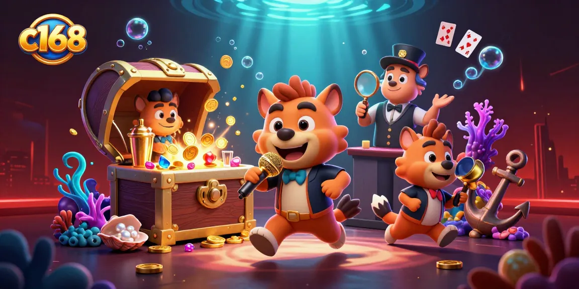 c168 tham gia vào không gian game với hyenas hài hước trong casino sôi động