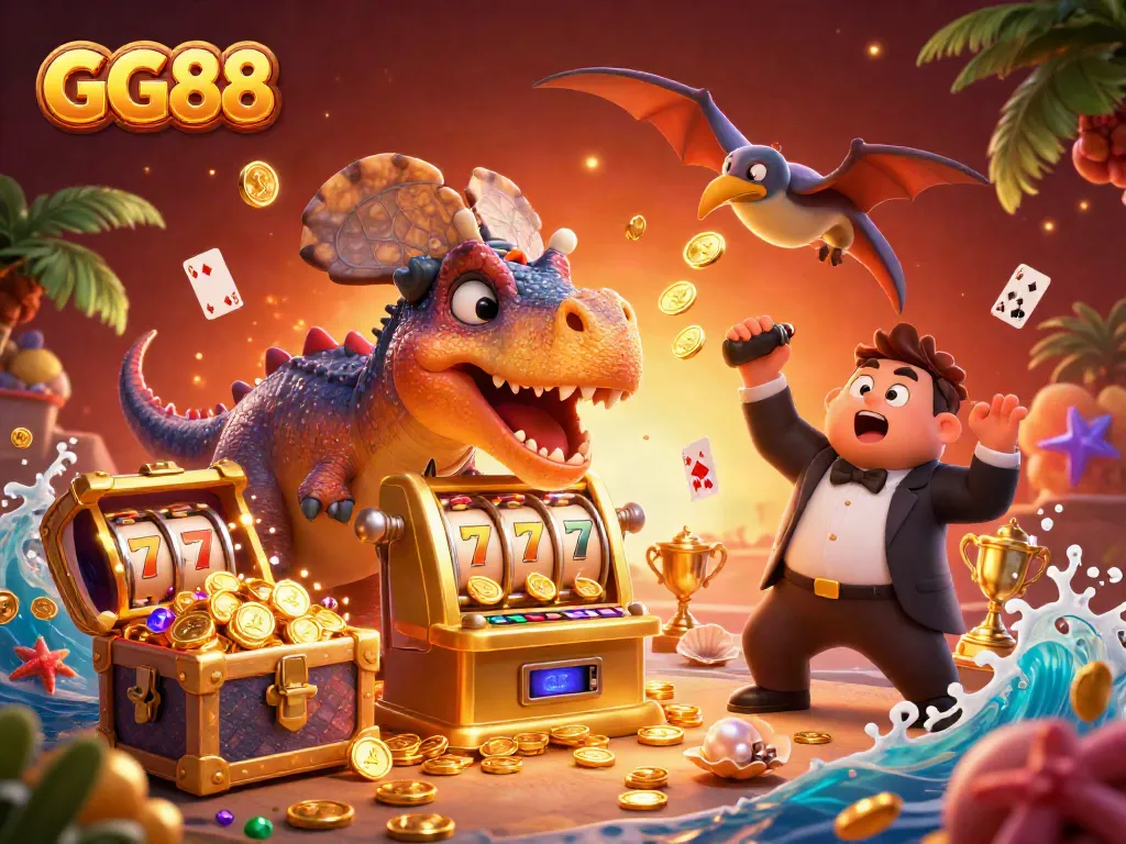 Experience thrilling wins at GG88 with the jackpot slot and rich casino illustrations.