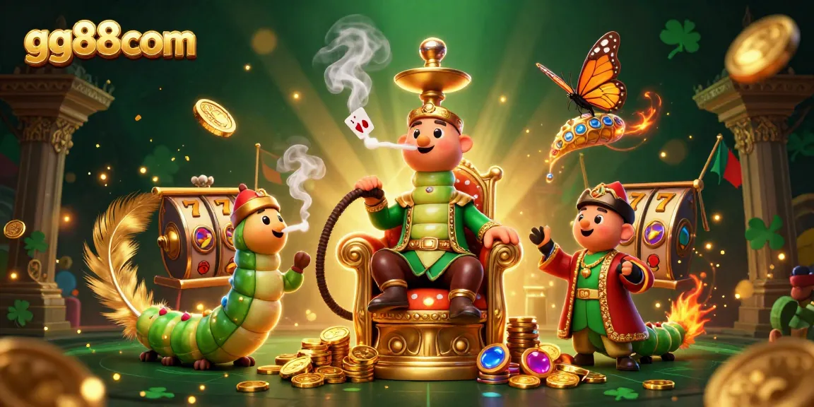 Experience thrilling gaming action with gg88com's vibrant 3D casino scene, featuring slot machines and poker elements.