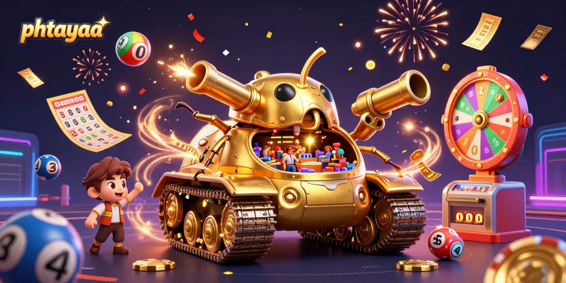Experience thrilling gameplay with phtayaa's vibrant casino scene full of lively elements.