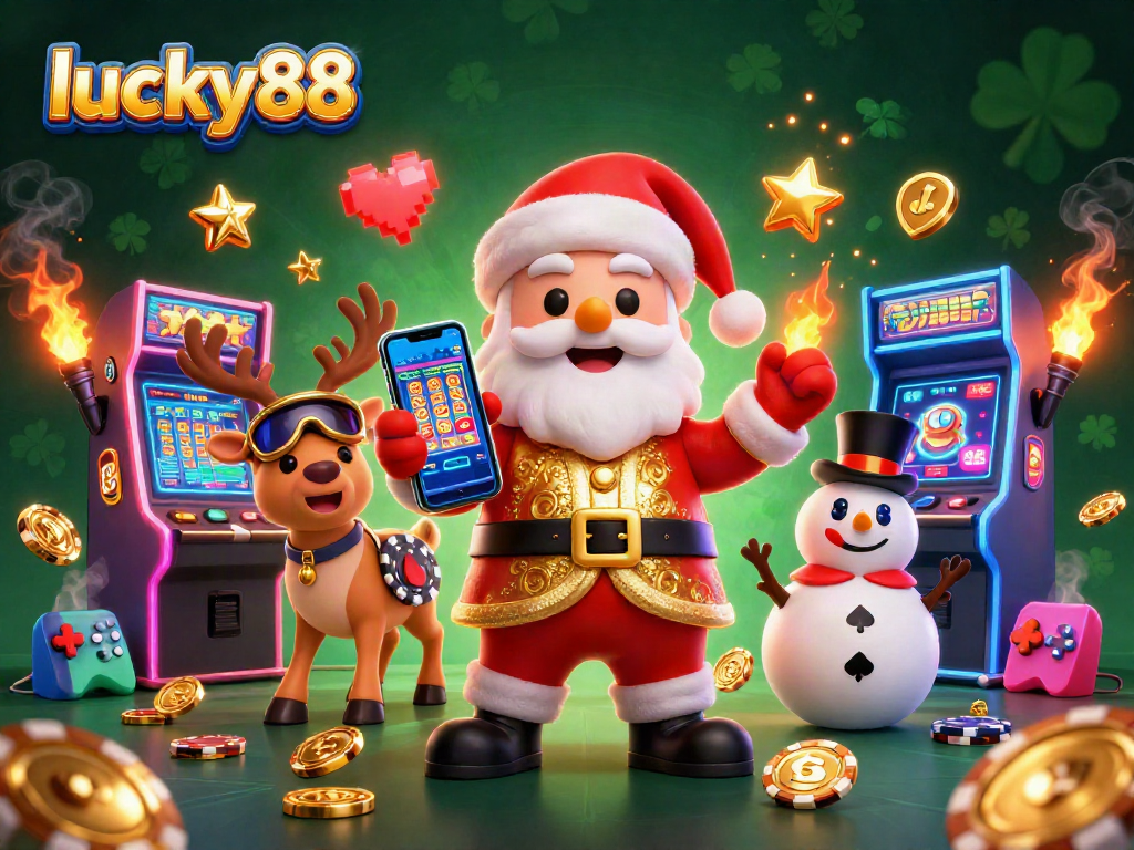 Play lucky88 slots with excitement in this richly detailed 3D casino scene.