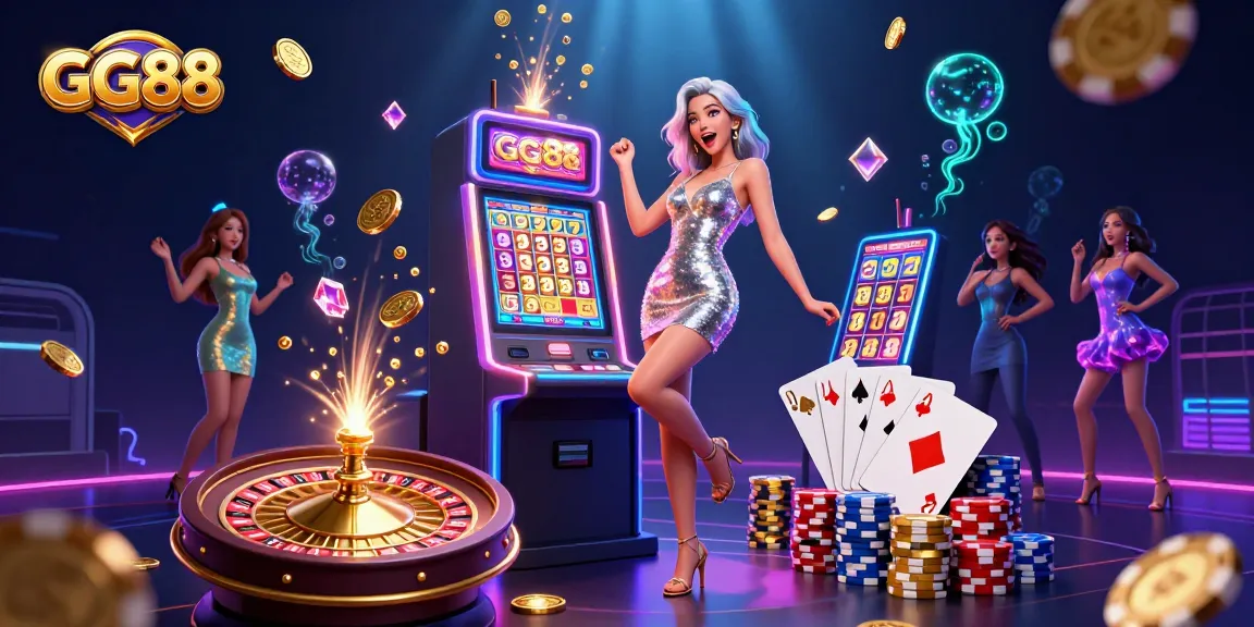 Celebrate wins at GG88 with vibrant casino excitement, showcasing captivating slot jackpots.