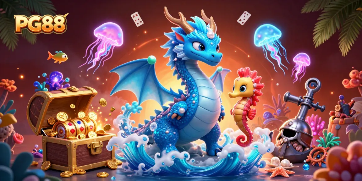 Experience excitement with PG88 as a vibrant dragon, seahorse knight, and slot games come to life!