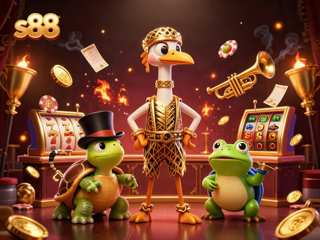 Engage with the exciting s88 casino scene featuring a lively distinct setup of characters and dynamic elements.