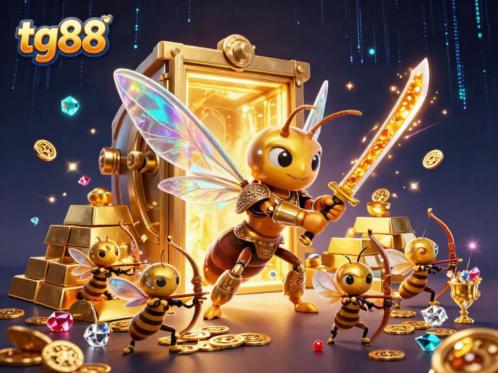 Play thrilling games at tg88 with the giant golden hornet samurai and enchanted treasures.