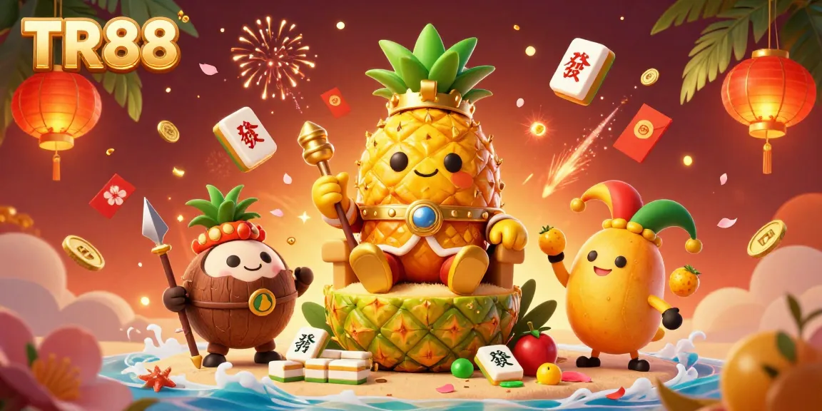Experience TR88's vibrant tropical casino world with engaging characters and thrilling game elements.