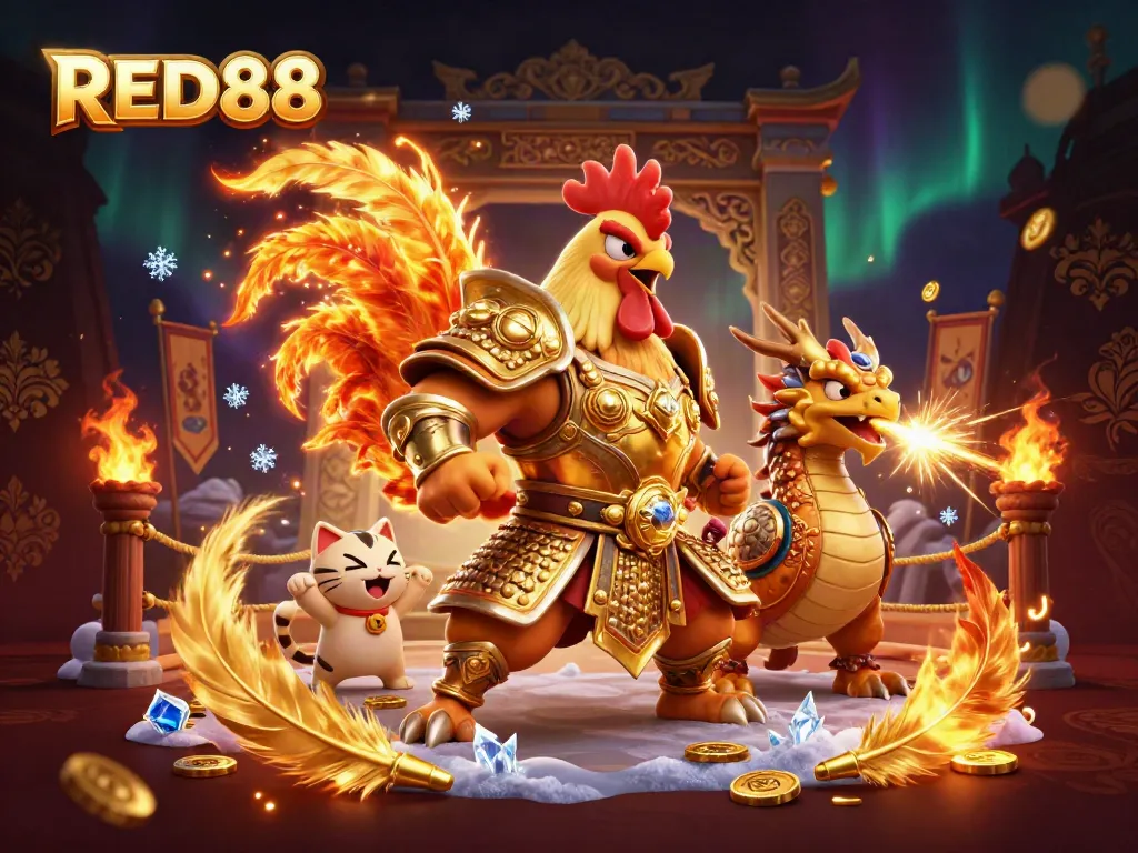 Experience thrilling battles in the RED88 arena featuring majestic fighters and stunning rewards.