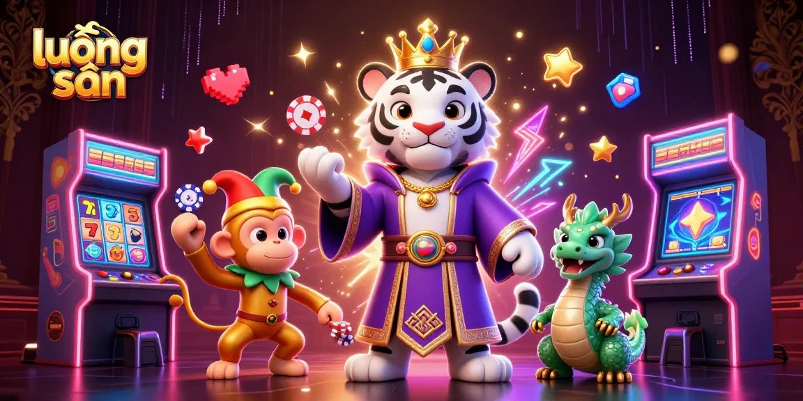 Experience exhilarating action with lương sơn as a majestic tiger and playful monkey balance casino elements in vivid detail.