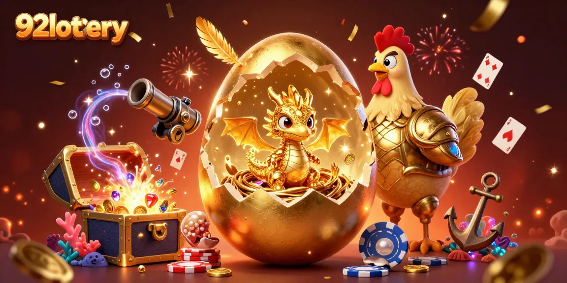 Experience excitement with 92lottery’s golden jackpot in this vibrant casino scene.