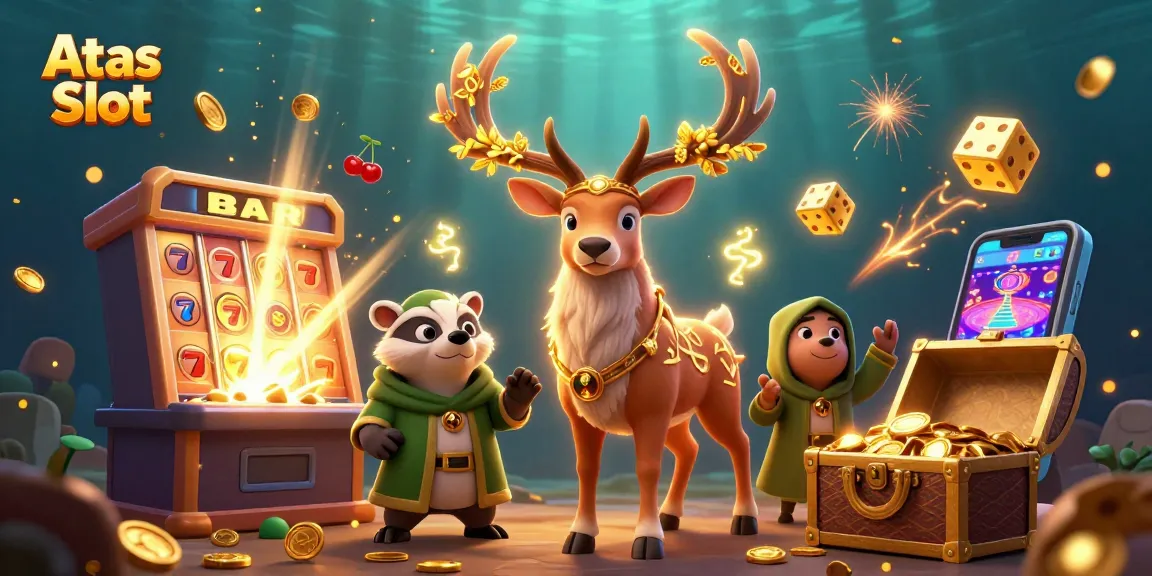 Spin the reels of Atas Slot and win big with a dazzling jackpot explosion and magical characters.