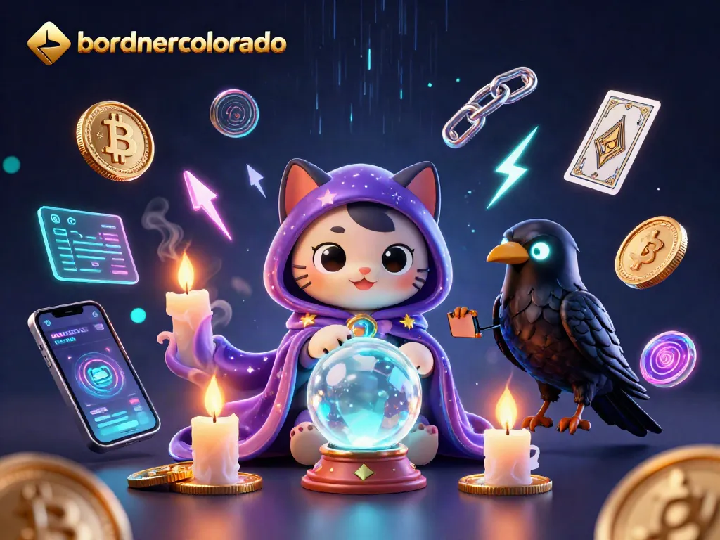 Engage with exciting borndercolorado casino games featuring a mystical cat, tarot raven, and crypto elements.