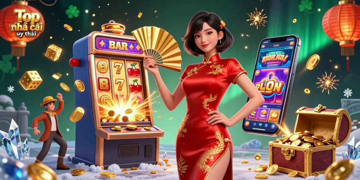 Win big at Top nhà cái uy tín with exciting casino games in a vibrant, animated setting.